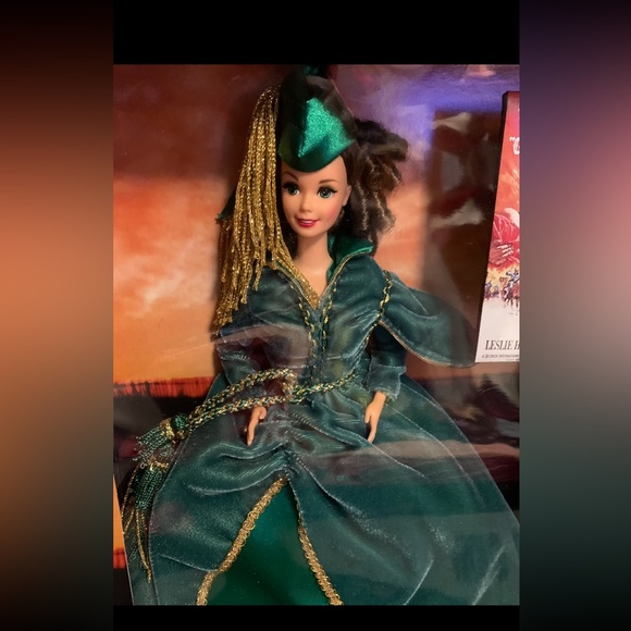 Scarlett O’Hara Barbie {wearing the green curtain dress} such a classic doll! - Picture 4 of 4